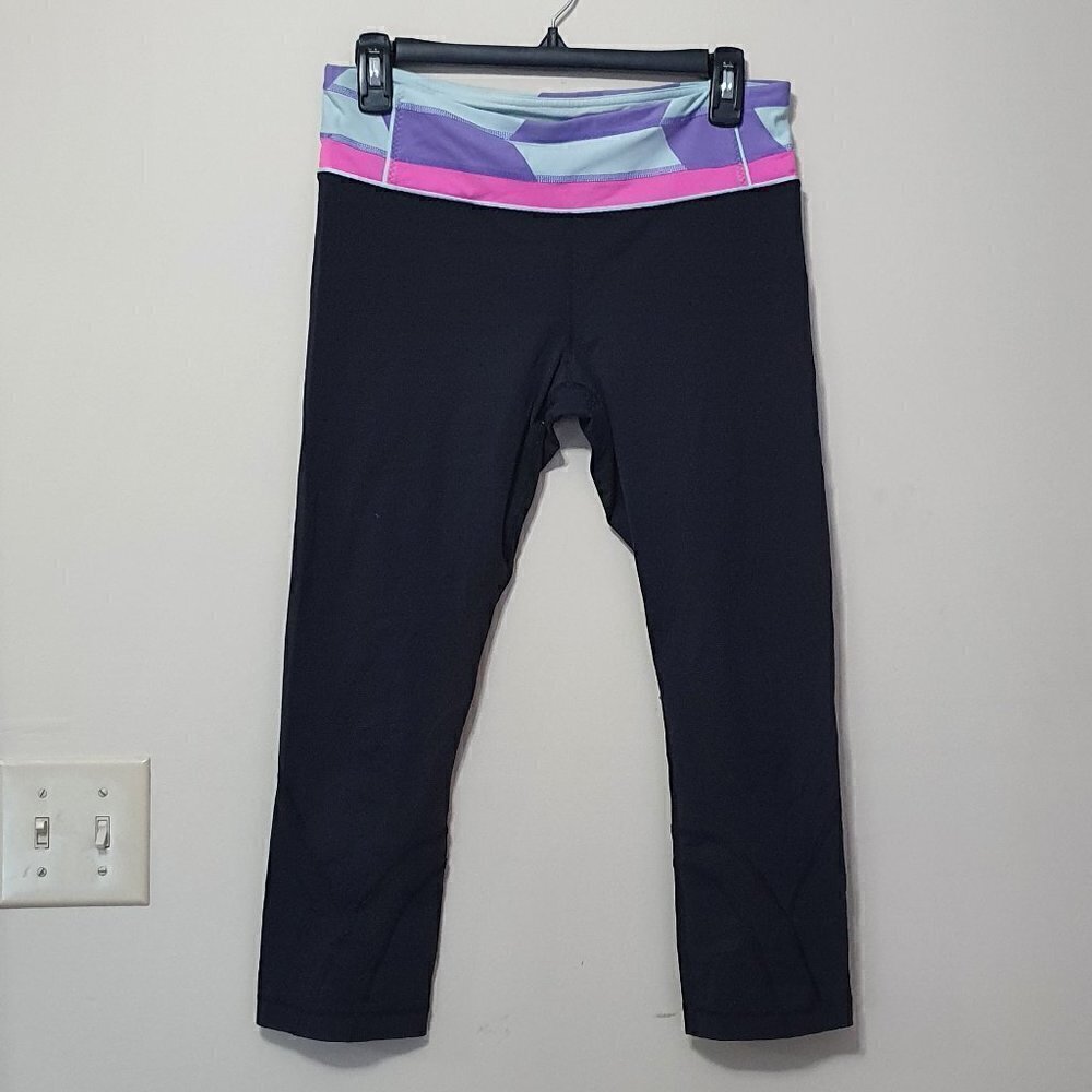 Lululemon Multicolor waistband Cropped Leggings